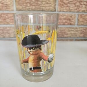 Vintage Puss in Boots Shrek 4ever After McDonald’s collectible glass